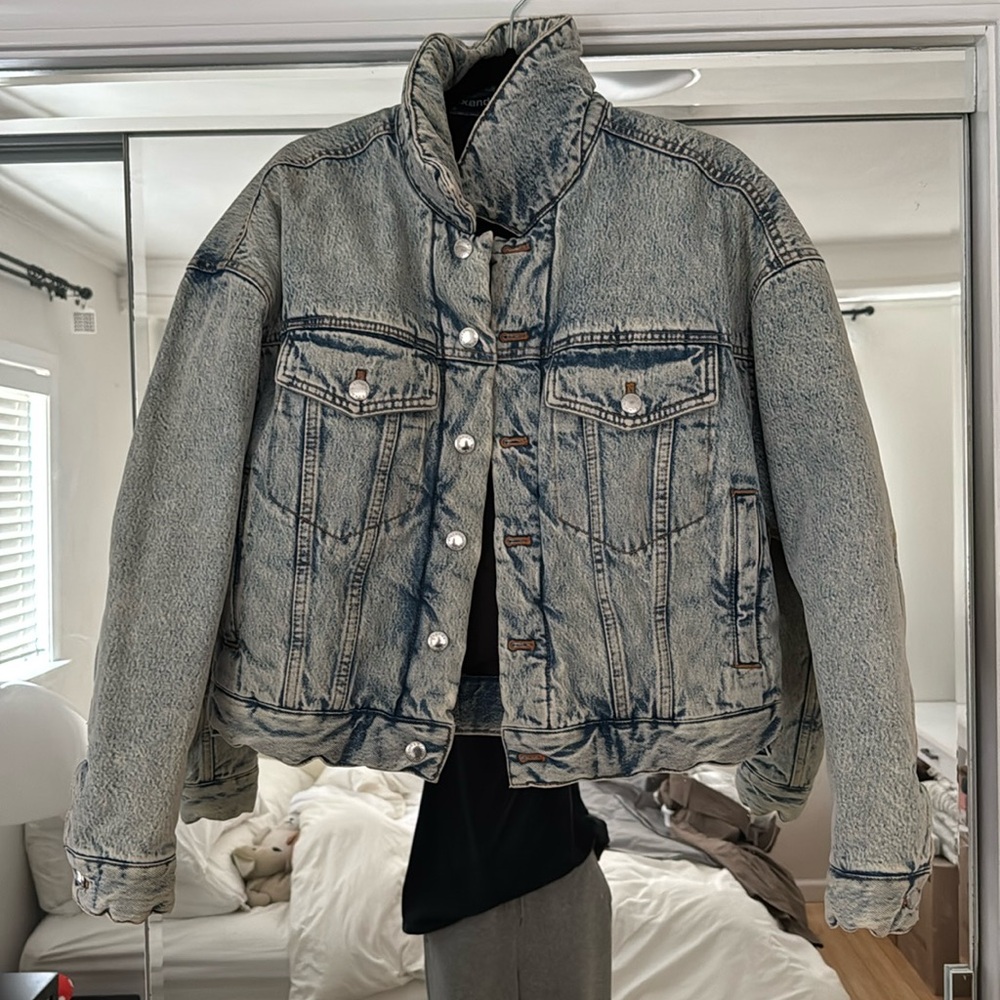 Alexander Wang Denim Puffer